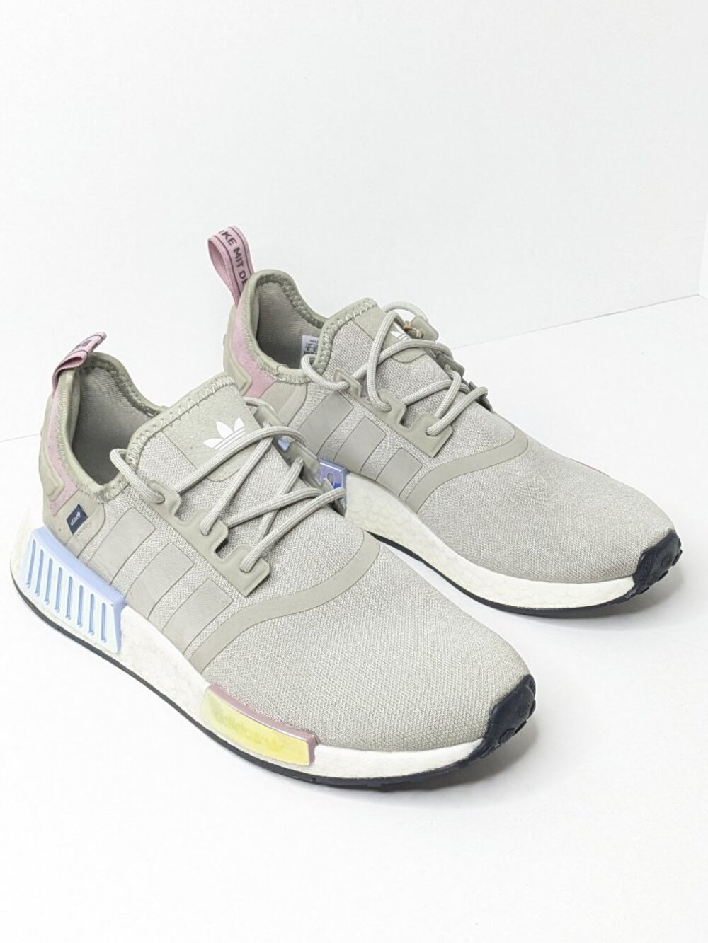 Adidas NMD R1 Athletic Sneakers Feather Grey Women's 8